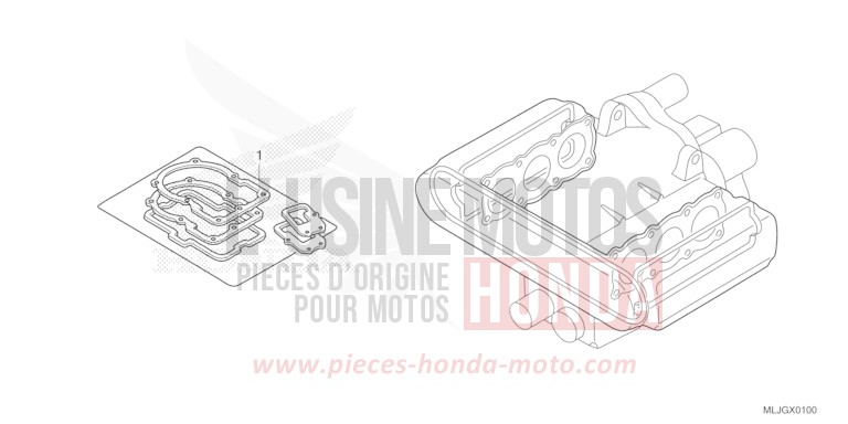 TROUSSE DE JOINT A de Gold Wing PEARL DEEP MUD GRAY (NHC47) 2026